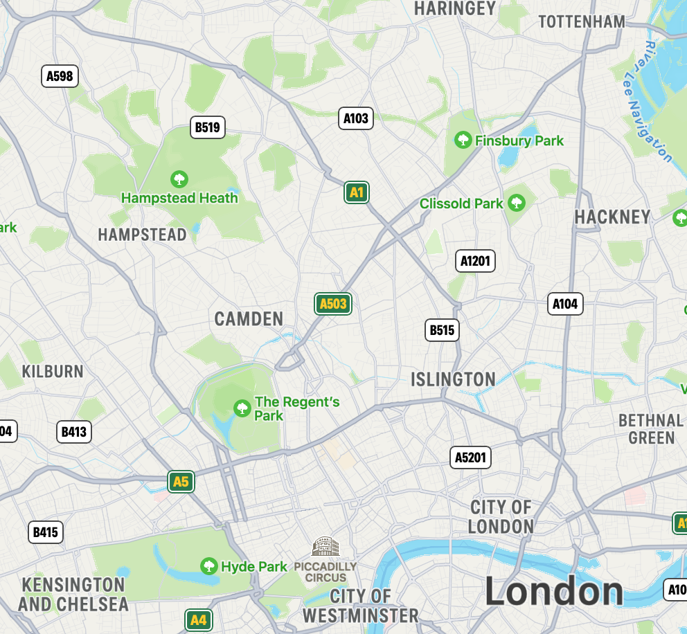 A Map of London